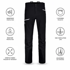 Pantaloni tecnici Ortovox Pizol Pants Black Raven