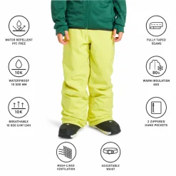 Pantaloni tecnici Quiksilver Estate Youth Pant Yellow Plum