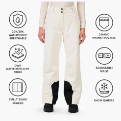 Pantaloni tecnici Rossignol W Insulated Ski Pant Nature White
