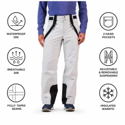 Pantaloni tecnici Rossignol Insulated Ski Pant Soft Grey