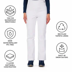 Pantaloni tecnici Rossignol W Ski Softshell Pant White