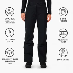 Pantaloni tecnici Rossignol W Insulated Ski Pant Black