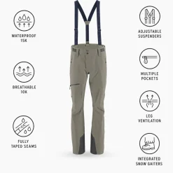 Pantaloni tecnici Scott M's Explorair 3L Pant Dust Grey