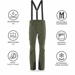 Pantaloni tecnici Scott M's Explorair 3L Pant Douglas Green
