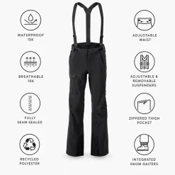 Pantaloni tecnici Scott M's Explorair 3L Pant Black