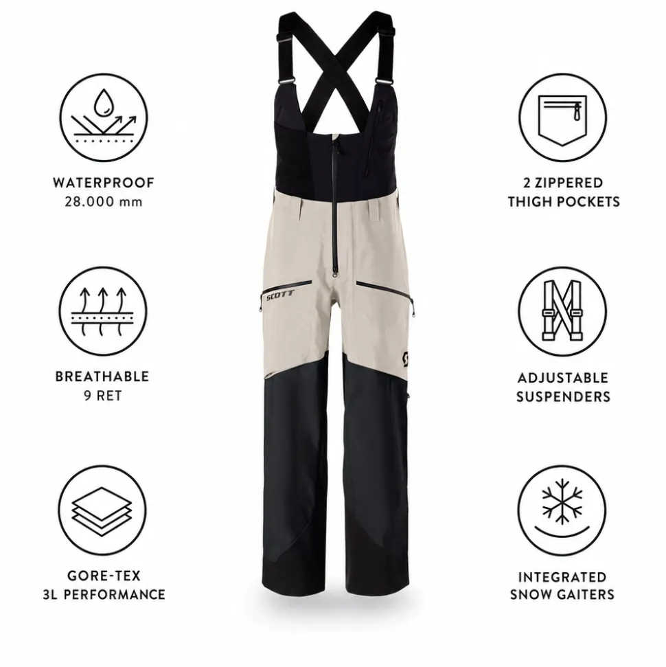 Pantaloni tecnici Scott Pants Vertic Gore Tex 3 Layer Dust White Black