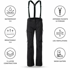 Pantaloni tecnici Scott W's Explorair 3L Pant Black