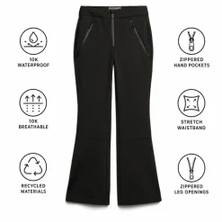 Pantaloni tecnici Superdry Softshell Slim Trousers W Black