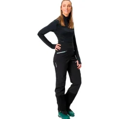 Pantaloni tecnici Vaude Women's Monviso Softshell Pants II Liblack