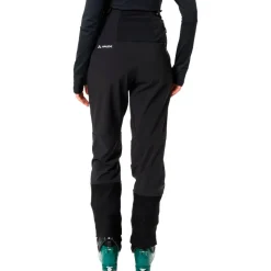 Pantaloni tecnici Vaude Women's Monviso Softshell Pants II Liblack