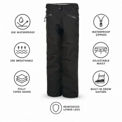 Pantaloni tecnici Watts Bardo Full Black