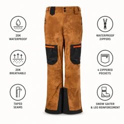 Pantaloni tecnici Watts Jib Acid Wash Brown