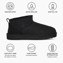 Pantofole UGG M Classic Ultra Mini Black