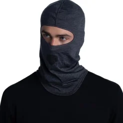 Passamontagna Buff Merino Lightweight Balaclava Solid Grey