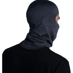 Passamontagna Buff Merino Lightweight Balaclava Solid Grey