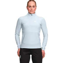 Pile Bjorn Daehlie Half Zip Pace Women Moonstone Blue