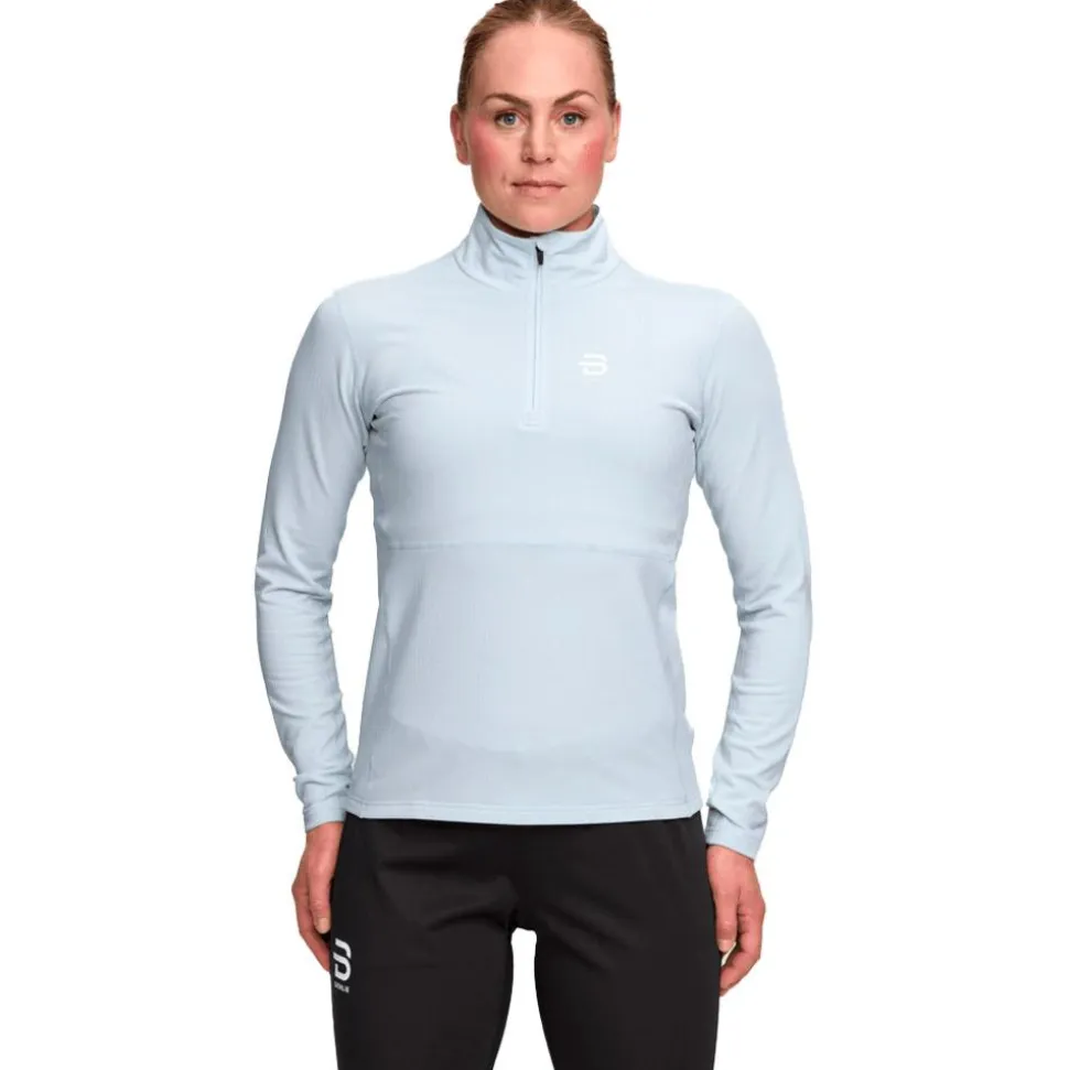 Pile Bjorn Daehlie Half Zip Pace Women Moonstone Blue