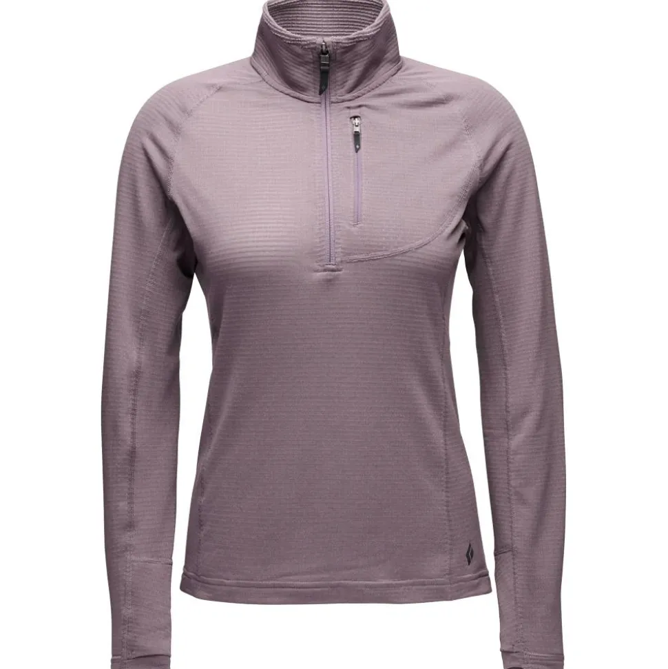 Pile Black Diamond Coefficient LT Quarter Zip Dark Mauve