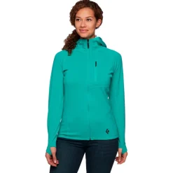 Pile Black Diamond W Coefficient Fleece Hoody Dark Patina