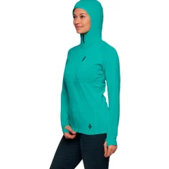 Pile Black Diamond W Coefficient Fleece Hoody Dark Patina