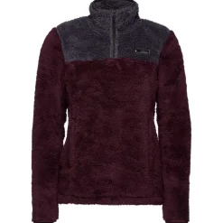 Pile Black Diamond W Roadie 1/4 Zip Fleece Bordeaux Carbon