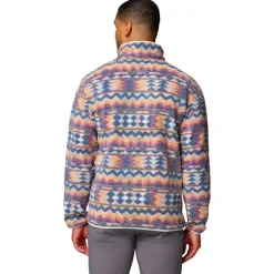 Pile Columbia Helvetia II Printed Half Snap Fleece Sea Salt Retro