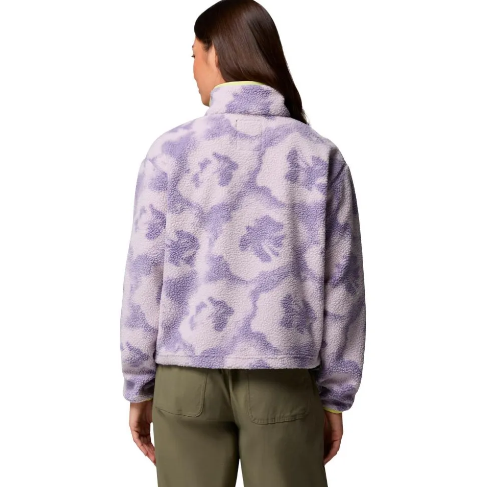 Pile Columbia Helvetia II Printed Cropped Half Snap W Stormwatch Sprayflower