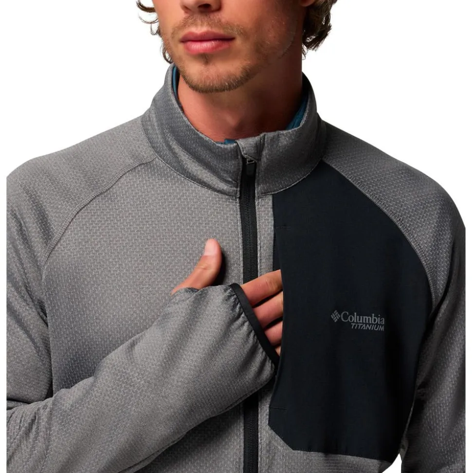 Pile Columbia Triple Canyon Grid Fleece Fz II City Grey