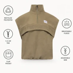 Pile Eivy Ball Fleece Vest Olive