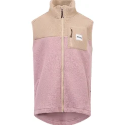 Pile Eivy Lumberjackie Sherpa Vest Sand Faded Woodrose