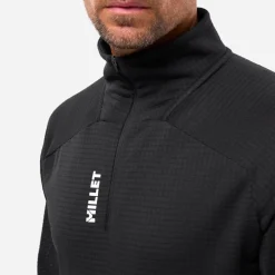 Pile Millet Parmelan Light Fleece 1/2 Zip Black