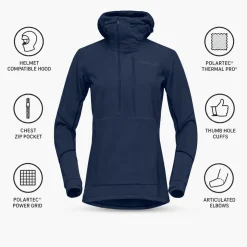 Pile Norrona Lofoten Thermal Pro Hood W's Indigo Night