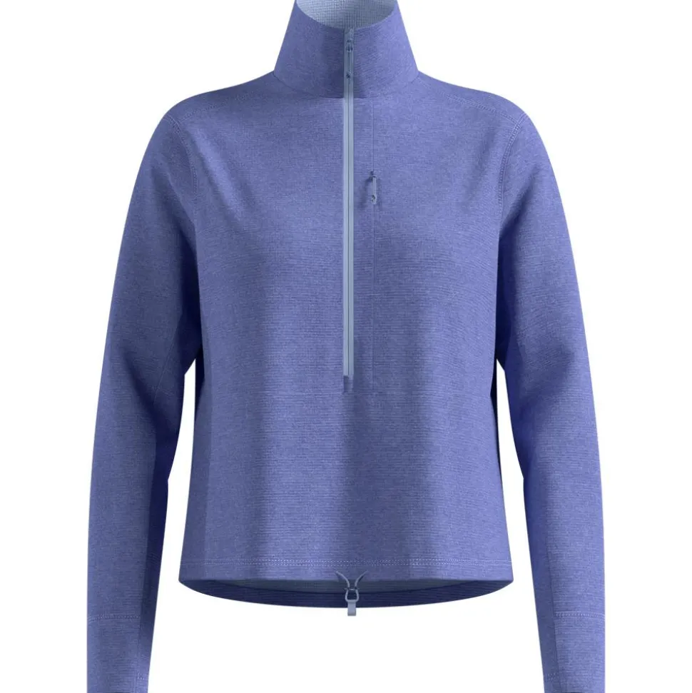 Pile Odlo Grid Fleece W's Blue Heron Melange