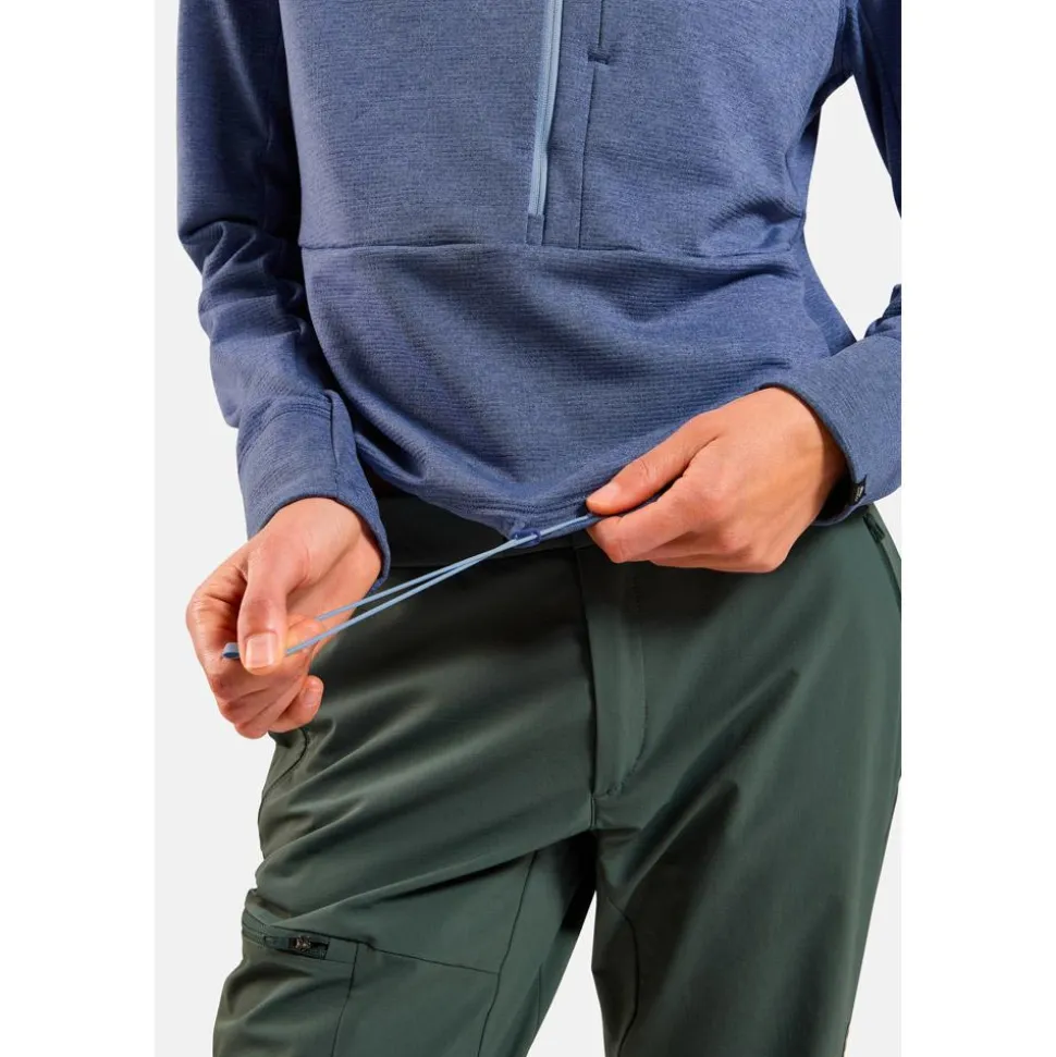 Pile Odlo Grid Fleece W's Blue Heron Melange