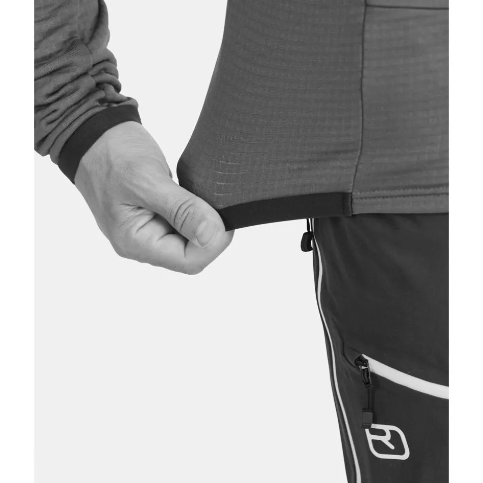 Pile Ortovox Fleece Grid Hoody M Wild Herbs