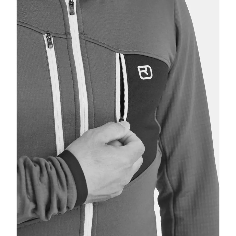 Pile Ortovox Fleece Grid Hoody M Wild Herbs