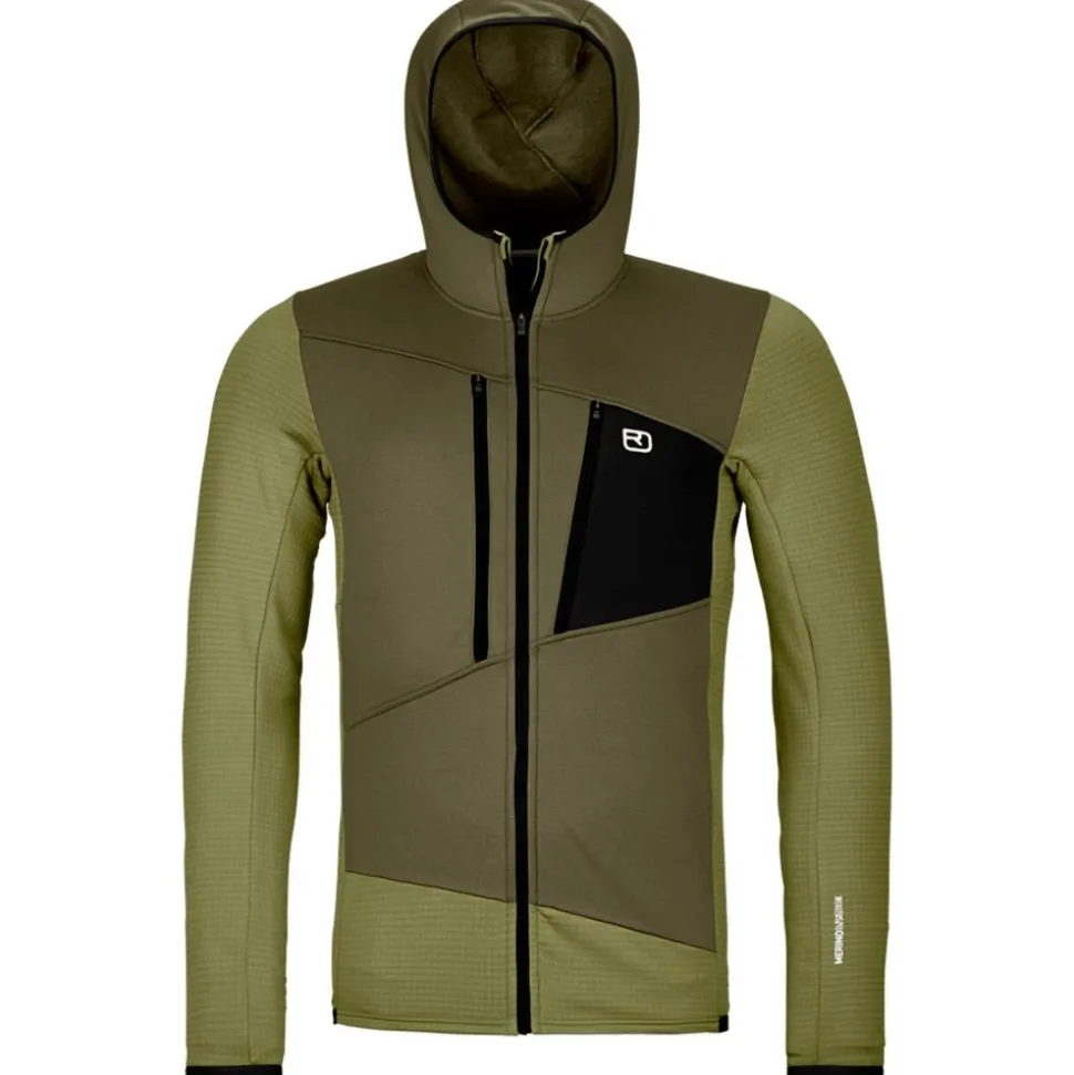 Pile Ortovox Fleece Grid Hoody M Wild Herbs