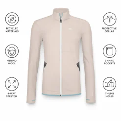 Pile Ortovox Fleece Jacket W White Chalk
