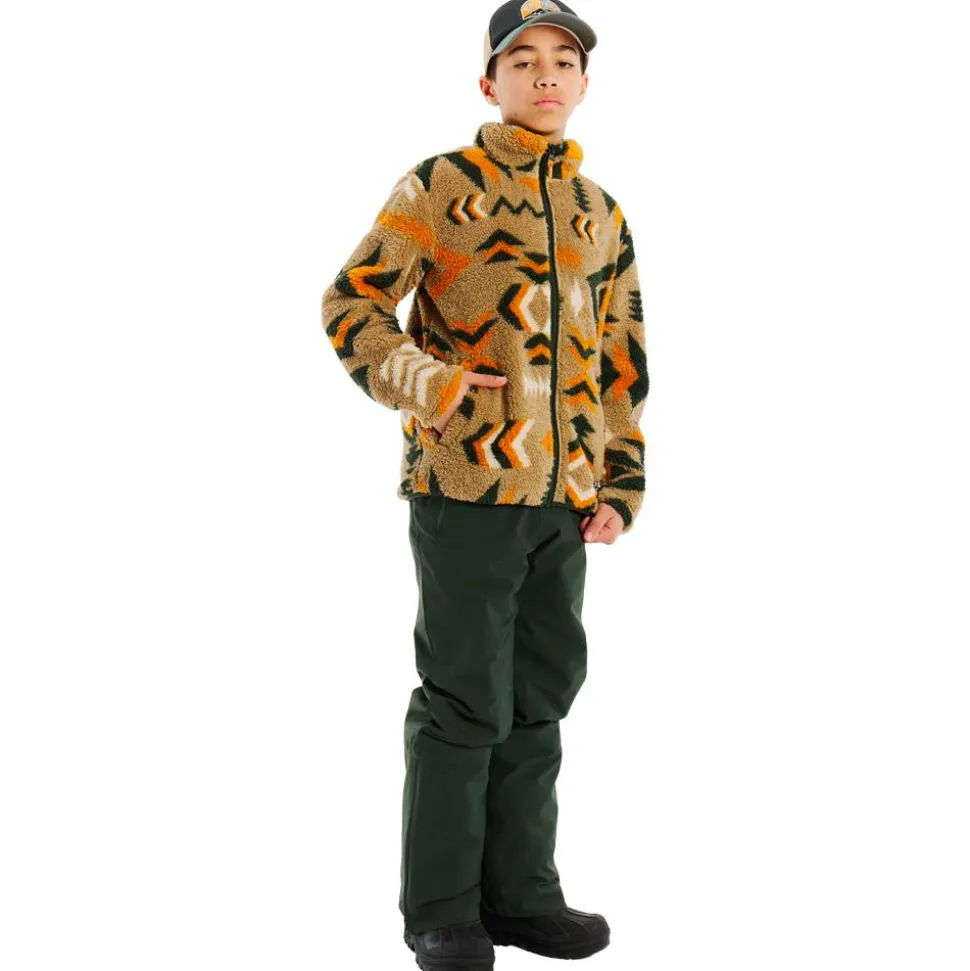 Pile Protest Prtmalton Juniorr Full Zip Top Kale Green