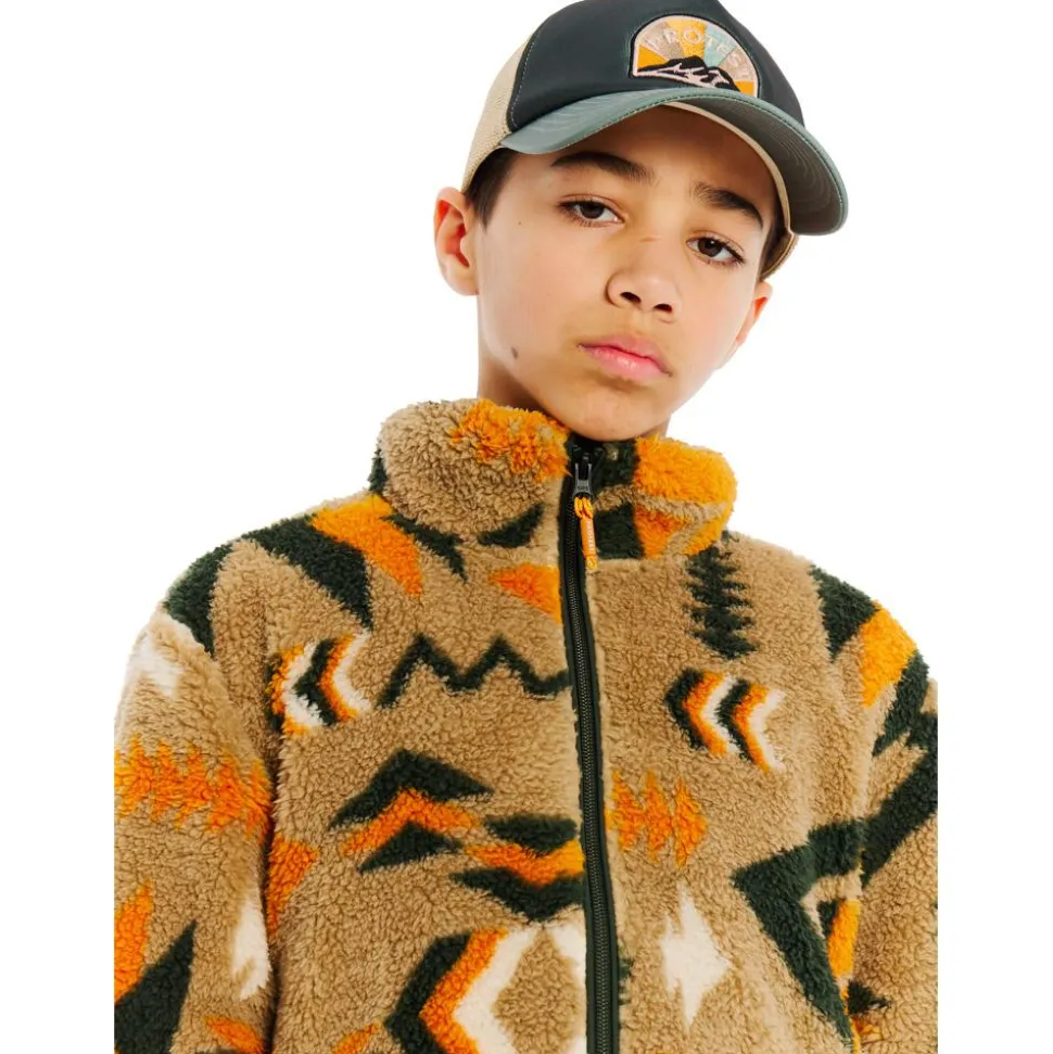 Pile Protest Prtmalton Juniorr Full Zip Top Kale Green