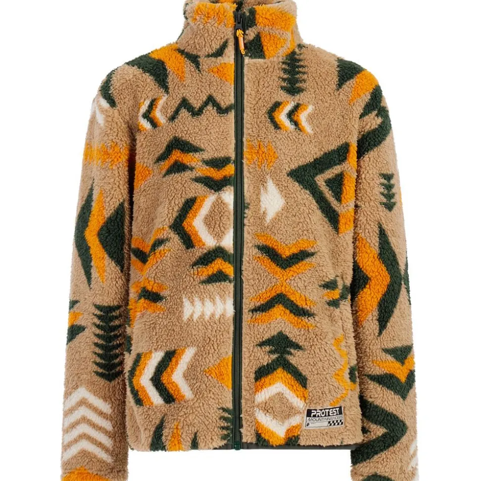 Pile Protest Prtmalton Juniorr Full Zip Top Kale Green