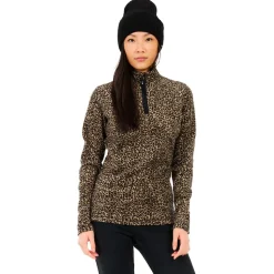 Pile Protest PrtRefuzzy 1/4 Zip Active Top True Black