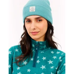 Pile Protest PrtRefuzzy 1/4 Zip Active Top Rainstorm Blue