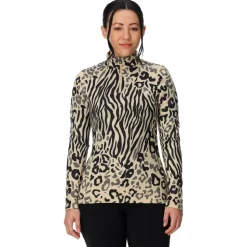 Pile Spyder Vivid 1/2 Zip Animal Print