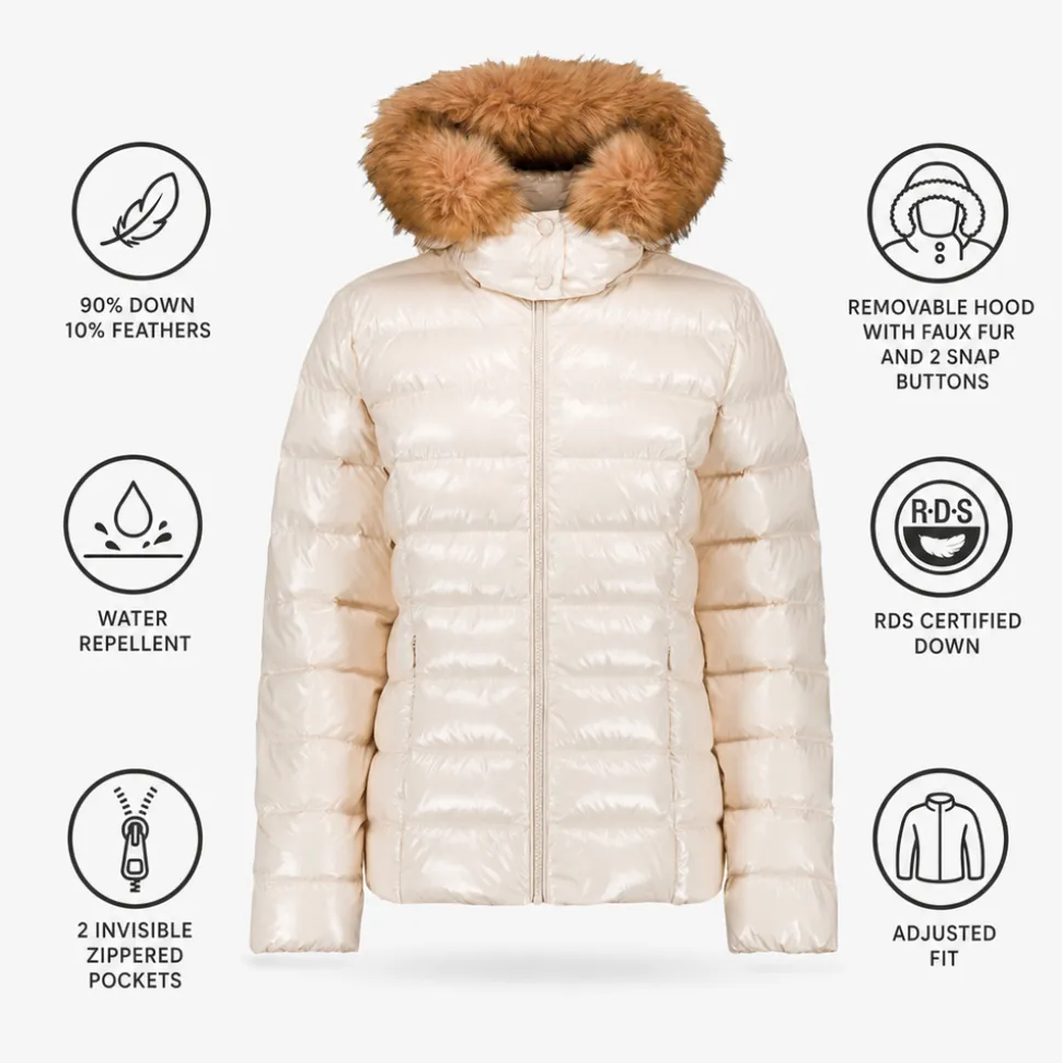 Piumino Jott Luxe Laquee Natural