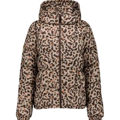 Piumino Jott Prague Print Beige Leopard