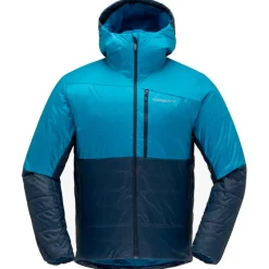 Piumino Norrona Falketind Thermo60 Hood M's Haiwaiian Surf indigo