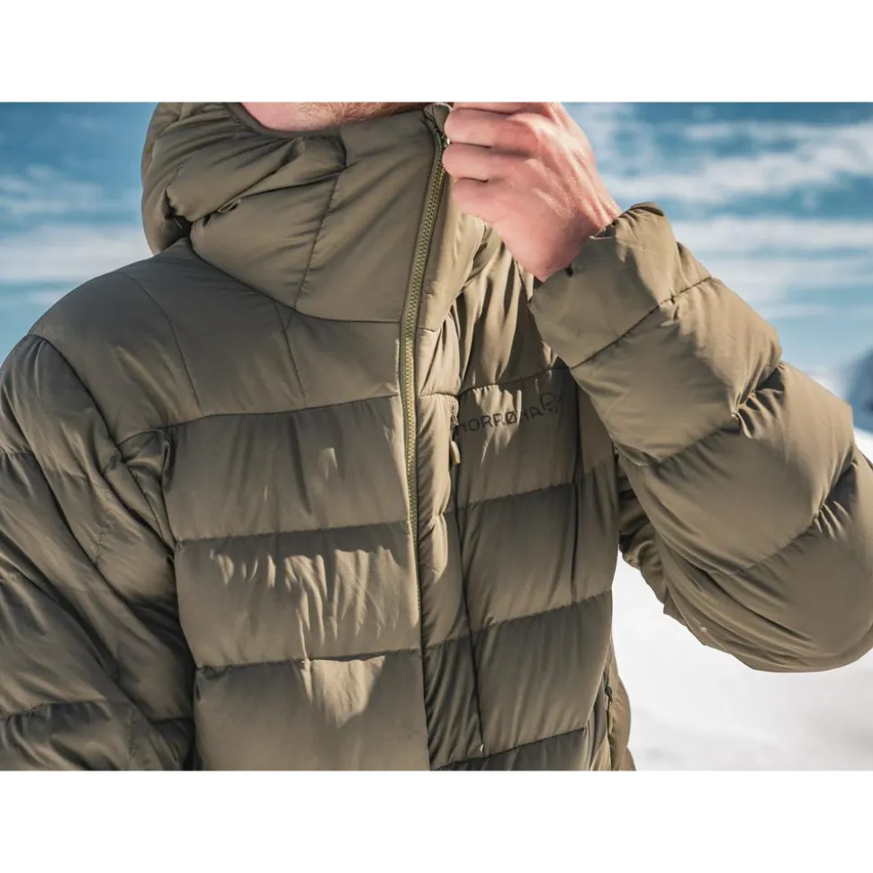 Piumino Norrona Femund Down 700 Zip Hood M's Olive Night