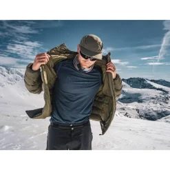Piumino Norrona Femund Down 700 Zip Hood M's Olive Night