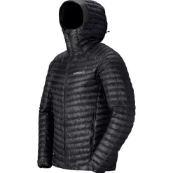 Piumino Norrona Trollveggen Down 800 Super Light Hood Caviar Black